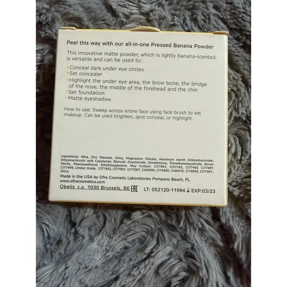 OFRA Banana Powder Brightening & Setting Powder 0.35 oz /‎ 10 g BNIB MSRP $35